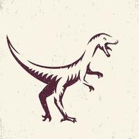 velociraptor, ilustração vetorial de dinossauro predador vetor