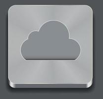 ilustração vetorial do ícone de aplicativos em nuvem vetor
