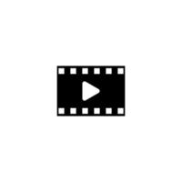 ícone simples de filme e vídeo vetor
