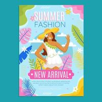 modelos de cartaz de nova chegada de moda de verão