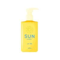 produto de cuidados da pele. segurança do sol, spray de proteção uv. tubo de produto protetor solar com spf. cosmético de verão. ilustração vetorial plana isolada no fundo branco. vetor