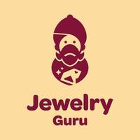 logotipo do guru de joias vetor