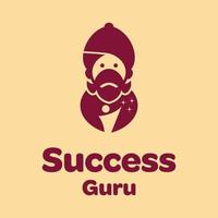 logotipo do guru do sucesso vetor