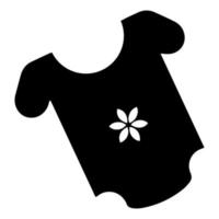 bodysuit, ícone de bebê em fundo branco. ilustração vetorial. vetor