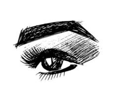 Desenho De Tatuagem Com Olhos Chorando. Ilustração Vetorial Ilustração do  Vetor - Ilustração de projeto, logotipo: 289163515