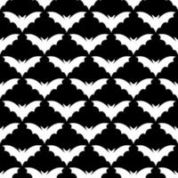 padrão sem emenda de morcego. bat - logotipo de vetor, ilustração plana isolar. chiroptera, mamífero voando. elemento de design de halloween vetor