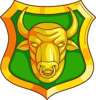 emblema de touro de ações