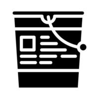 ilustração vetorial de ícone de glifo de verniz de tinta vetor