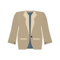 jaqueta elegante ícone multicolorido vetor