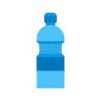 garrafa de água plana ícone multicolorido vetor