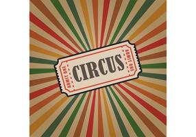 Fundo do bilhete do vetor circo vintage