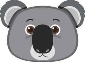cabeça de coala em estilo simples vetor