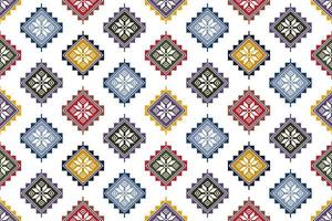 tartreez palestiniano abstrato geométrico étnico têxtil padrão design. tecido asteca tapete mandala ornamentos têxteis decorações papel de parede. bordado tradicional de têxtil sem costura nativo tribal boho vetor