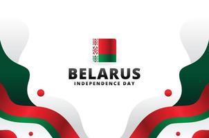 fundo de design do dia da independência da bielorrússia para o momento internacional vetor