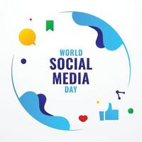 dia mundial das redes sociais vetor