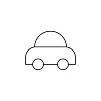 carro, automóvel, modelo de logotipo de ilustração vetorial de ícone de linha fina de transporte. adequado para muitos propósitos. vetor