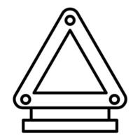 ícone de linha de triângulo vetor