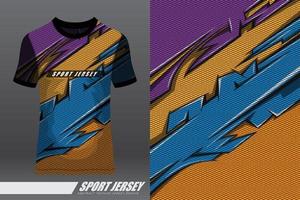 design esportivo de camiseta para corrida, jersey, ciclismo, futebol, jogos, motocross vetor