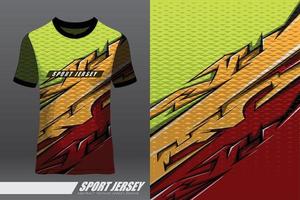 design esportivo de camiseta para corrida, jersey, ciclismo, futebol, jogos, motocross