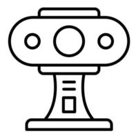 ícone de linha de webcam vetor