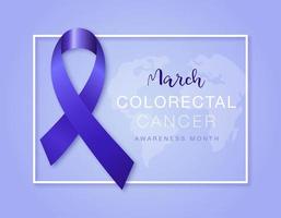 mês de conscientização do câncer colorretal. câncer de intestino e câncer de cólon. vetor