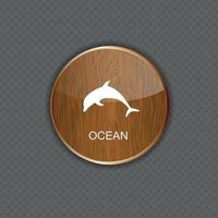 ilustração vetorial de ícones de aplicativos do oceano vetor