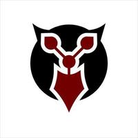 vetor de logotipo de cabeça de touro ou ícone animal de vaca bisonte logotipo preto vermelho, ideia de cara de diabo, mascote gradiente moderno geométrico de chifre de gado, sinal de marca de dragão ou touro, símbolo na moda de lobo e cachorro