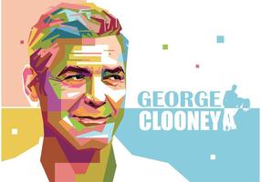 George Clooney Vector Portrait