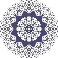 ornamento de mandala, contorno, doodle, desenhados à mão, ilustração. estilo de tatuagem de henna vetorial, pode ser usado para têxteis, livros para colorir, impressão de capa de telefone, cartões de felicitações vetor