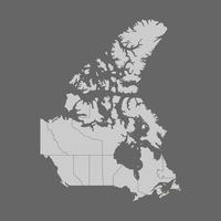 província de Prince Edward Island destacada no mapa do Canadá vetor