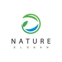 logotipo da natureza adequado para hotel, spa e empresa de viagens vetor