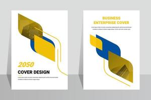 modelo de design de capa de livro de negócios simples vetor