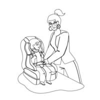 assento de carro de bebê mãe aperte o vetor de cinto de segurança com fivela