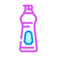 ilustração vetorial de ícone de cor de produtos químicos de consumo vetor