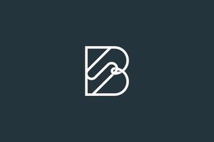 letra inicial sb logotipo ou modelo de vetor de design de logotipo bs