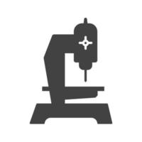 ícone preto de glifo de máquina de perfuração vetor