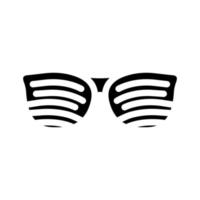 ilustração em vetor ícone glifo de óculos perfurados