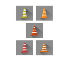 conjunto de cones de trânsito vetor
