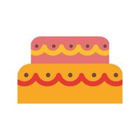 ícone multicolorido plano de bolo de rato vetor