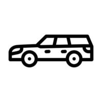 ilustração em vetor ícone de linha de carro de station wagon