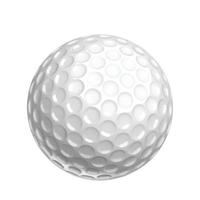 bola de golfe para jogar jogo de esporte no prado vetor