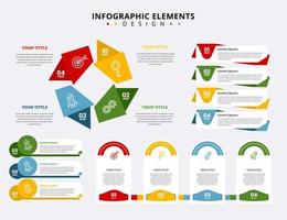 coleção de elementos infográficos criativos vetor