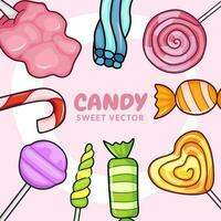 coleção de vetores de doces doces