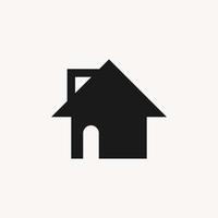 ícone imobiliário ou símbolo em casa para negócios imobiliários. vetor editável eps10