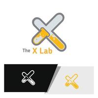 logotipo criativo x lab vetor