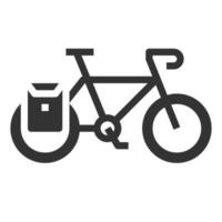 design simples de símbolo de vetor de ícone de bicicleta para usar em gráficos infográficos de logotipo de relatório da web