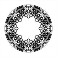 mandala desenhada à mão. decoração em ornamento de doodle oriental étnica. vetor