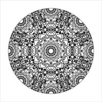 mandala desenhada à mão. decoração em ornamento de doodle oriental étnica. vetor