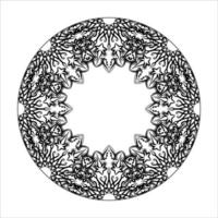 mandala desenhada à mão. decoração em ornamento de doodle oriental étnica. vetor