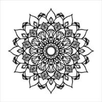 mandala desenhada à mão. decoração em ornamento de doodle oriental étnica. vetor